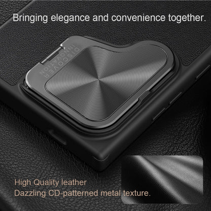 NILLKIN Qin Prop Series Flip Camera Cover Design Leather Phone Case, For Samsung Galaxy S24+ 5G, For Samsung Galaxy S24 5G