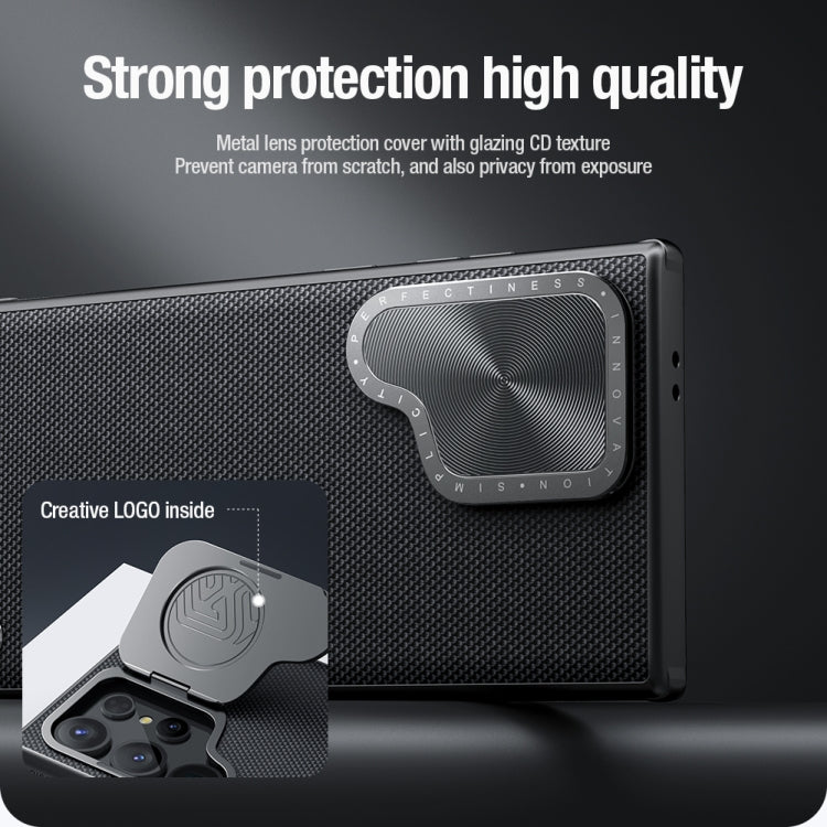 NILLKIN Textured Prop Camera Cover Holder Design Nylon Phone Case, For Samsung Galaxy S24 Ultra 5G