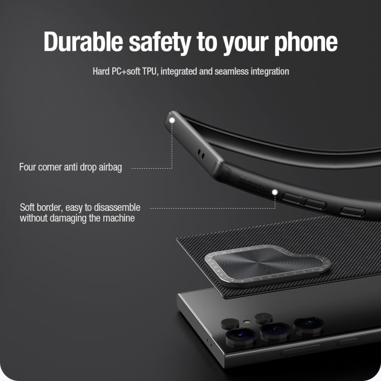 NILLKIN Textured Prop Camera Cover Holder Design Nylon Phone Case, For Samsung Galaxy S24 Ultra 5G