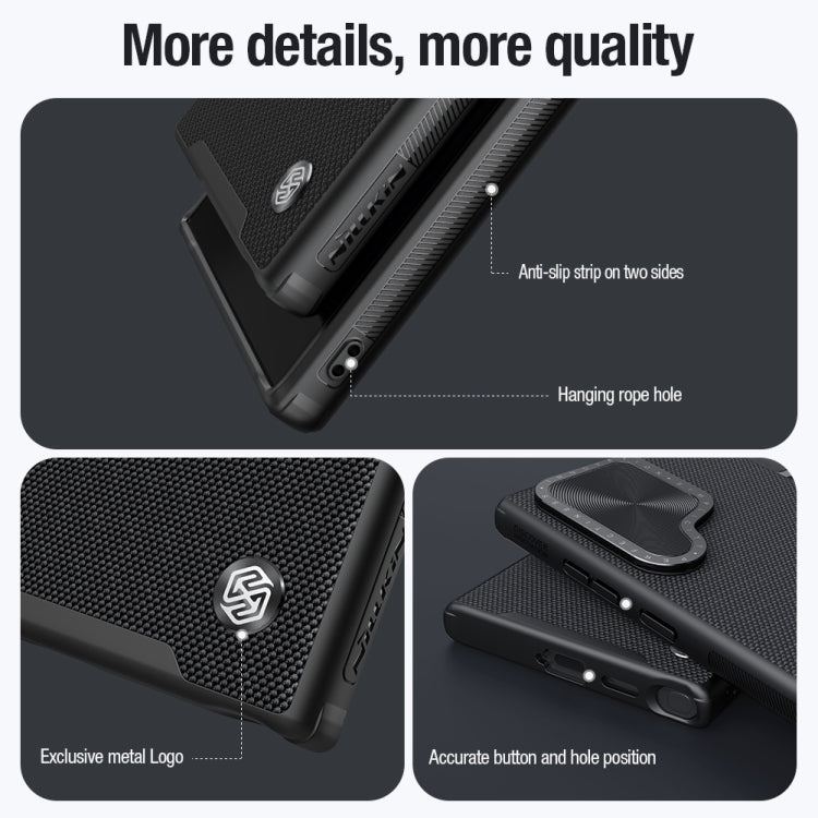 NILLKIN Textured Prop Camera Cover Holder Design Nylon Phone Case, For Samsung Galaxy S24 Ultra 5G