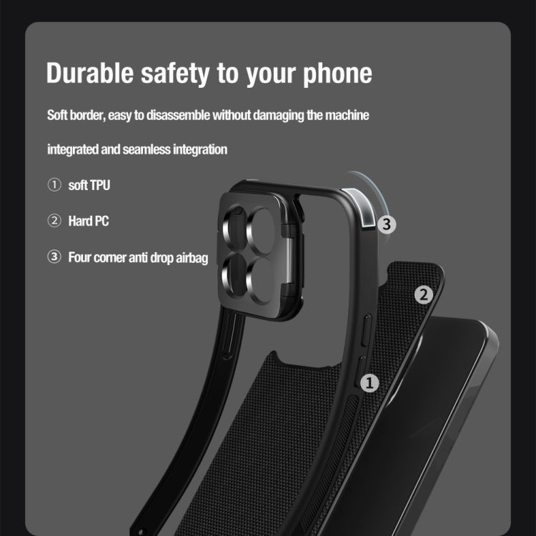 NILLKIN Textured Prop Lens Protection Holder Nylon Precise Hole Phone Case, For Xiaomi 14 Pro