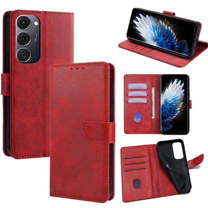Calf Texture Buckle Flip Leather Phone Case, For Tecno Pova 7 Pro, For Tecno Spark 40 Pro+ 4G, For Tecno Spark 40 Pro 4G, For Tecno Spark 30C 4G, For Tecno Camon 30 Premier 5G, For Tecno Pova 6 Neo 4G, For Tecno Camon 30 Pro 5G, For Tecno Camon 30     ...