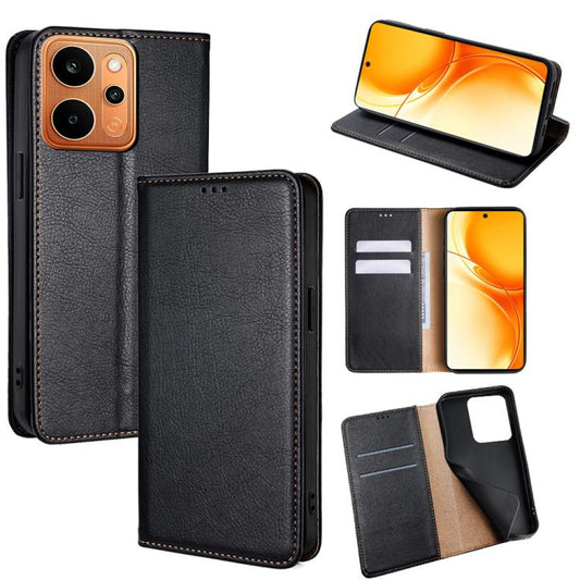 Gloss Oil Solid Color Magnetic Leather Phone Case, For Realme P4 Power 5G, For Realme Note 80 4G, For Realme C83 5G, For Realme Neo8 5G, For Realme 16 5G Global, For Realme 16 Pro+ 5G, For Realme 16 Pro 5G, For Realme P4x 5G Global, For Realme C85 5G  ...