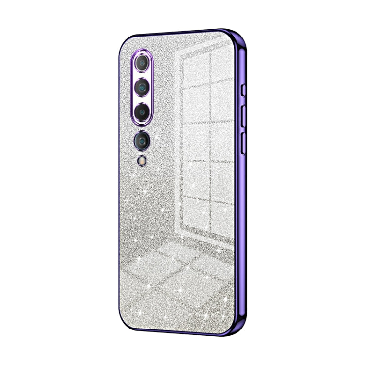 Gradient Glitter Powder Electroplated Phone Case, For Xiaomi Mi 10 Ultra, For Xiaomi Mi 10 Pro 5G, For Xiaomi Mi 10 5G, For Xiaomi Mi CC9 Pro / Mi Note 10, For Xiaomi Mi CC9e / Mi A3, For Xiaomi Mi 9