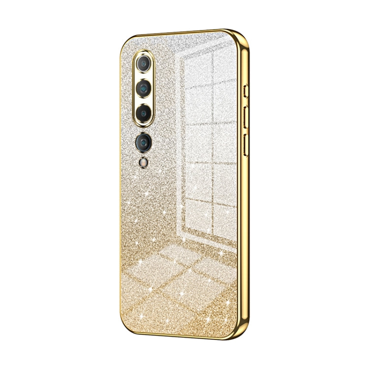 Gradient Glitter Powder Electroplated Phone Case, For Xiaomi Mi 10 Ultra, For Xiaomi Mi 10 Pro 5G, For Xiaomi Mi 10 5G, For Xiaomi Mi CC9 Pro / Mi Note 10, For Xiaomi Mi CC9e / Mi A3, For Xiaomi Mi 9