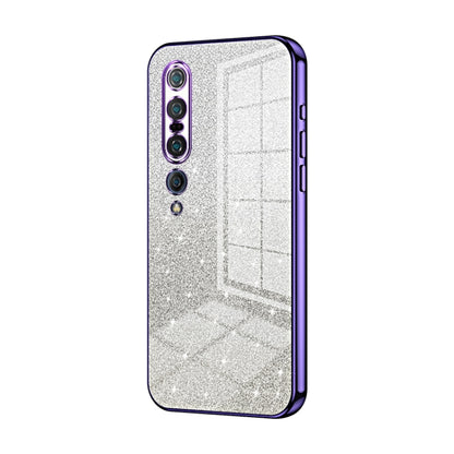 Gradient Glitter Powder Electroplated Phone Case, For Xiaomi Mi 10 Ultra, For Xiaomi Mi 10 Pro 5G, For Xiaomi Mi 10 5G, For Xiaomi Mi CC9 Pro / Mi Note 10, For Xiaomi Mi CC9e / Mi A3, For Xiaomi Mi 9