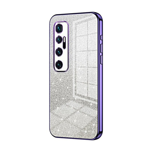 Gradient Glitter Powder Electroplated Phone Case, For Xiaomi Mi 10 Ultra, For Xiaomi Mi 10 Pro 5G, For Xiaomi Mi 10 5G, For Xiaomi Mi CC9 Pro / Mi Note 10, For Xiaomi Mi CC9e / Mi A3, For Xiaomi Mi 9