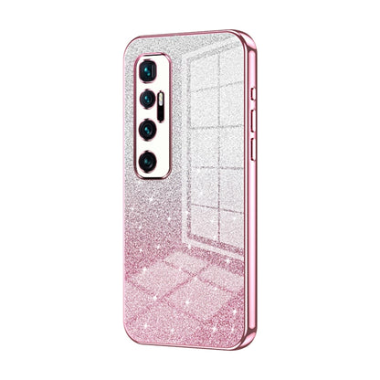Gradient Glitter Powder Electroplated Phone Case, For Xiaomi Mi 10 Ultra, For Xiaomi Mi 10 Pro 5G, For Xiaomi Mi 10 5G, For Xiaomi Mi CC9 Pro / Mi Note 10, For Xiaomi Mi CC9e / Mi A3, For Xiaomi Mi 9