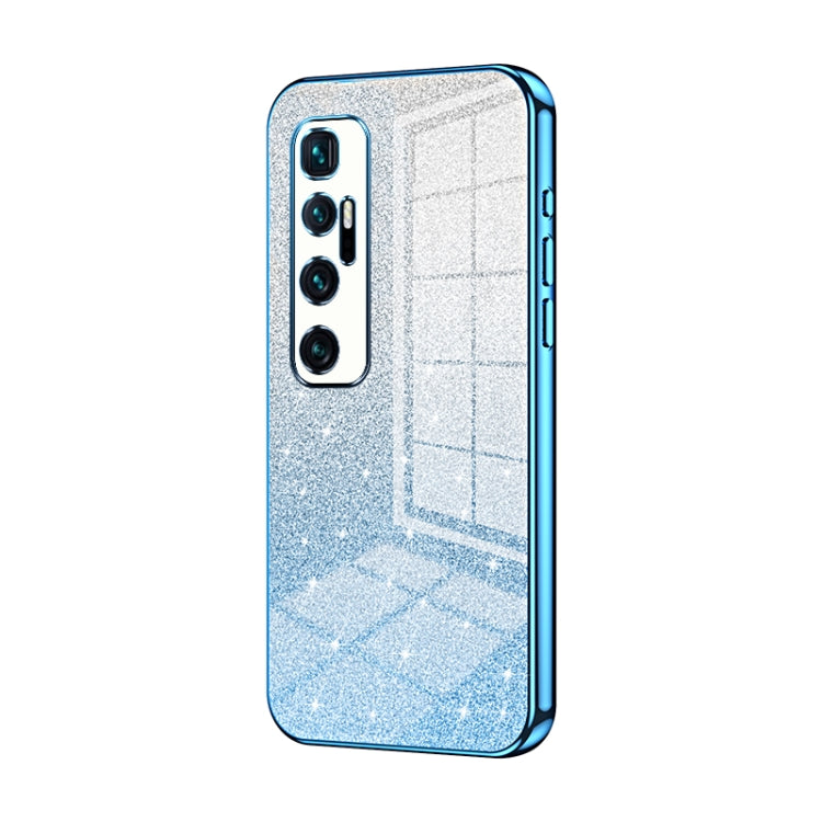 Gradient Glitter Powder Electroplated Phone Case, For Xiaomi Mi 10 Ultra, For Xiaomi Mi 10 Pro 5G, For Xiaomi Mi 10 5G, For Xiaomi Mi CC9 Pro / Mi Note 10, For Xiaomi Mi CC9e / Mi A3, For Xiaomi Mi 9