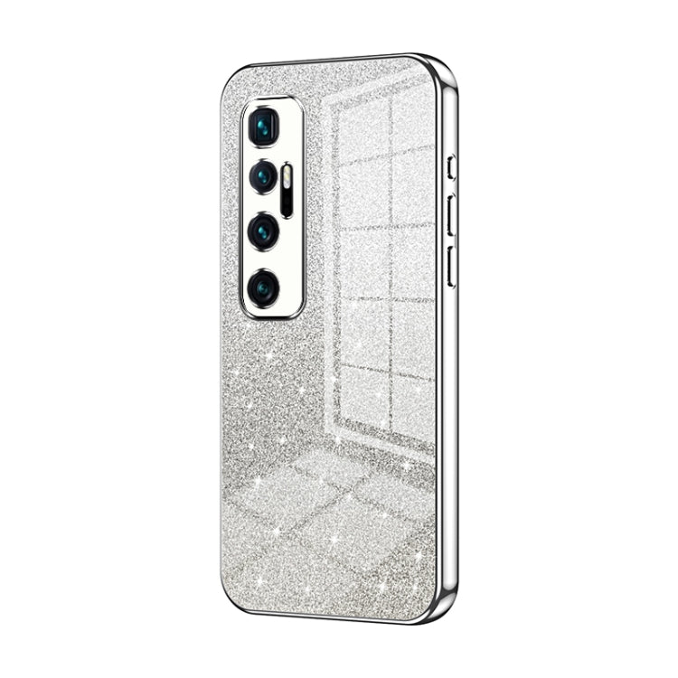 Gradient Glitter Powder Electroplated Phone Case, For Xiaomi Mi 10 Ultra, For Xiaomi Mi 10 Pro 5G, For Xiaomi Mi 10 5G, For Xiaomi Mi CC9 Pro / Mi Note 10, For Xiaomi Mi CC9e / Mi A3, For Xiaomi Mi 9