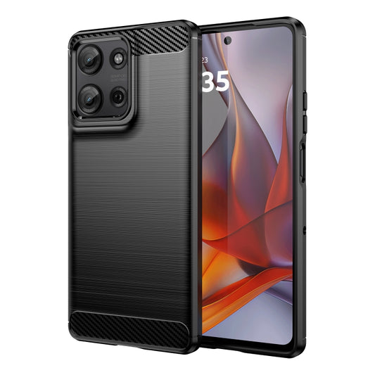 Carbon Fiber Brushed Texture TPU Phone Case, For Motorola Moto G75 5G, For Motorola Moto S50, For Motorola Moto G35 5G, For Motorola Moto G55 5G, For Motorola Edge 50, For Motorola Edge 50 Neo, For Motorola S50 Neo, For Motorola Moto G85               ...