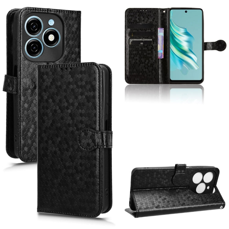 Honeycomb Dot Texture Leather Phone Case, For Tecno Camon 40 Pro 4G / 5G, For Tecno Camon 40 Premier, For Tecno Camon 30s / 30s Pro, For Tecno Pova 6 Neo 5G / Spark 30 5G, For Tecno Spark 30 Pro 4G, For Tecno Spark 30 4G                                ...