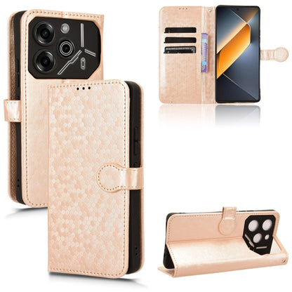 Honeycomb Dot Texture Leather Phone Case, For Tecno Camon 40 Pro 4G / 5G, For Tecno Camon 40 Premier, For Tecno Camon 30s / 30s Pro, For Tecno Pova 6 Neo 5G / Spark 30 5G, For Tecno Spark 30 Pro 4G, For Tecno Spark 30 4G                                ...