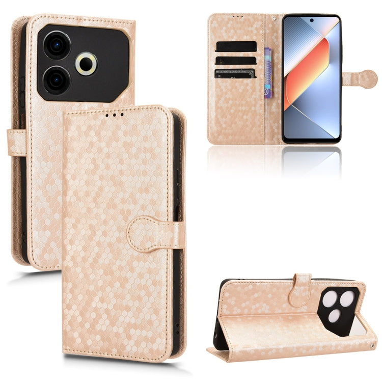 Honeycomb Dot Texture Leather Phone Case, For Tecno Camon 40 Pro 4G / 5G, For Tecno Camon 40 Premier, For Tecno Camon 30s / 30s Pro, For Tecno Pova 6 Neo 5G / Spark 30 5G, For Tecno Spark 30 Pro 4G, For Tecno Spark 30 4G                                ...