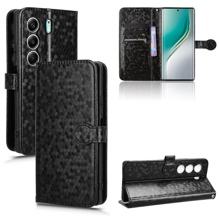 Honeycomb Dot Texture Leather Phone Case, For Tecno Camon 40 Pro 4G / 5G, For Tecno Camon 40 Premier, For Tecno Camon 30s / 30s Pro, For Tecno Pova 6 Neo 5G / Spark 30 5G, For Tecno Spark 30 Pro 4G, For Tecno Spark 30 4G                                ...
