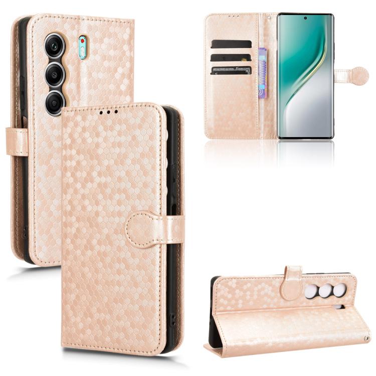 Honeycomb Dot Texture Leather Phone Case, For Tecno Camon 40 Pro 4G / 5G, For Tecno Camon 40 Premier, For Tecno Camon 30s / 30s Pro, For Tecno Pova 6 Neo 5G / Spark 30 5G, For Tecno Spark 30 Pro 4G, For Tecno Spark 30 4G                                ...