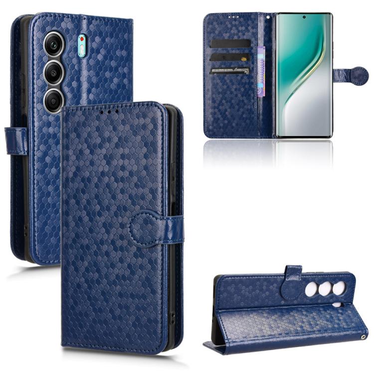Honeycomb Dot Texture Leather Phone Case, For Tecno Camon 40 Pro 4G / 5G, For Tecno Camon 40 Premier, For Tecno Camon 30s / 30s Pro, For Tecno Pova 6 Neo 5G / Spark 30 5G, For Tecno Spark 30 Pro 4G, For Tecno Spark 30 4G                                ...