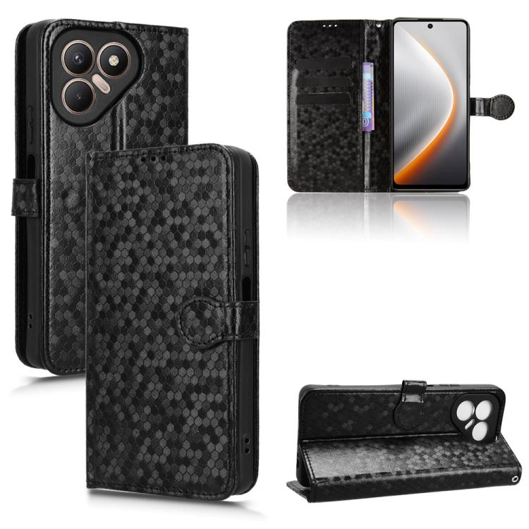 Honeycomb Dot Texture Leather Phone Case, For Tecno Pova 8 5G, For Tecno Spark 50 5G, For Tecno Pova Curve 2 5G, For Tecno Spark 50 4G, For Tecno Camon 50 Pro 4G, For Tecno Camon 50 4G, For Tenco Spark Go 3, For Tenco Spark Slim 4G / Pova Slim 5G      ...
