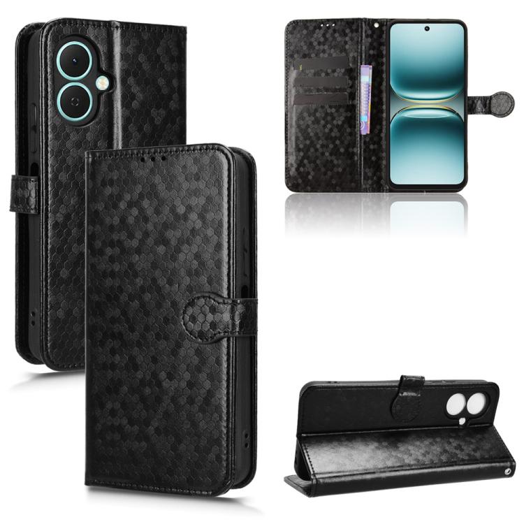 Honeycomb Dot Texture Leather Phone Case, For Tecno Pova 8 5G, For Tecno Spark 50 5G, For Tecno Pova Curve 2 5G, For Tecno Spark 50 4G, For Tecno Camon 50 Pro 4G, For Tecno Camon 50 4G, For Tenco Spark Go 3, For Tenco Spark Slim 4G / Pova Slim 5G      ...