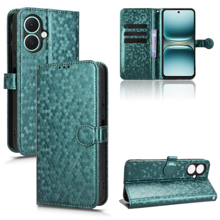 Honeycomb Dot Texture Leather Phone Case, For Tecno Pova 8 5G, For Tecno Spark 50 5G, For Tecno Pova Curve 2 5G, For Tecno Spark 50 4G, For Tecno Camon 50 Pro 4G, For Tecno Camon 50 4G, For Tenco Spark Go 3, For Tenco Spark Slim 4G / Pova Slim 5G      ...