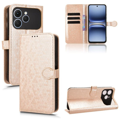 Honeycomb Dot Texture Leather Phone Case, For Tecno Pova 8 5G, For Tecno Spark 50 5G, For Tecno Pova Curve 2 5G, For Tecno Spark 50 4G, For Tecno Camon 50 Pro 4G, For Tecno Camon 50 4G, For Tenco Spark Go 3, For Tenco Spark Slim 4G / Pova Slim 5G      ...
