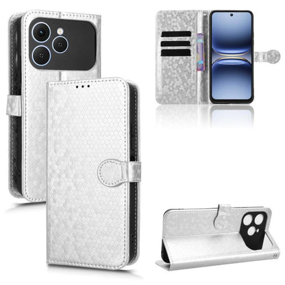 Honeycomb Dot Texture Leather Phone Case, For Tecno Pova 8 5G, For Tecno Spark 50 5G, For Tecno Pova Curve 2 5G, For Tecno Spark 50 4G, For Tecno Camon 50 Pro 4G, For Tecno Camon 50 4G, For Tenco Spark Go 3, For Tenco Spark Slim 4G / Pova Slim 5G      ...