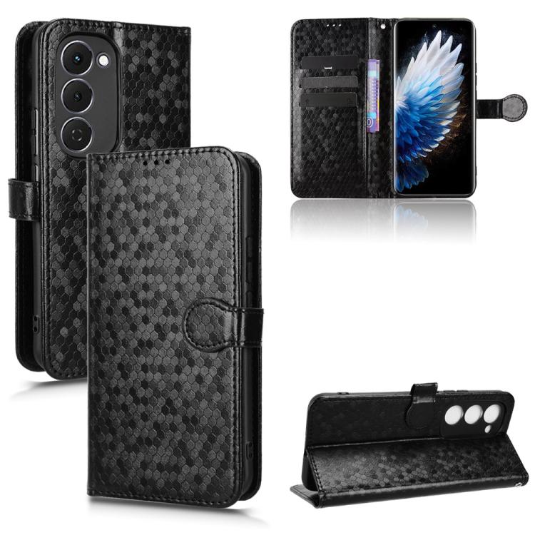 Honeycomb Dot Texture Leather Phone Case, For Tecno Pova 8 5G, For Tecno Spark 50 5G, For Tecno Pova Curve 2 5G, For Tecno Spark 50 4G, For Tecno Camon 50 Pro 4G, For Tecno Camon 50 4G, For Tenco Spark Go 3, For Tenco Spark Slim 4G / Pova Slim 5G      ...