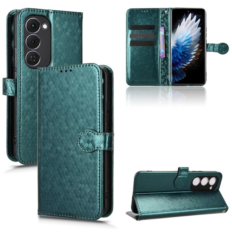 Honeycomb Dot Texture Leather Phone Case, For Tecno Pova 8 5G, For Tecno Spark 50 5G, For Tecno Pova Curve 2 5G, For Tecno Spark 50 4G, For Tecno Camon 50 Pro 4G, For Tecno Camon 50 4G, For Tenco Spark Go 3, For Tenco Spark Slim 4G / Pova Slim 5G      ...