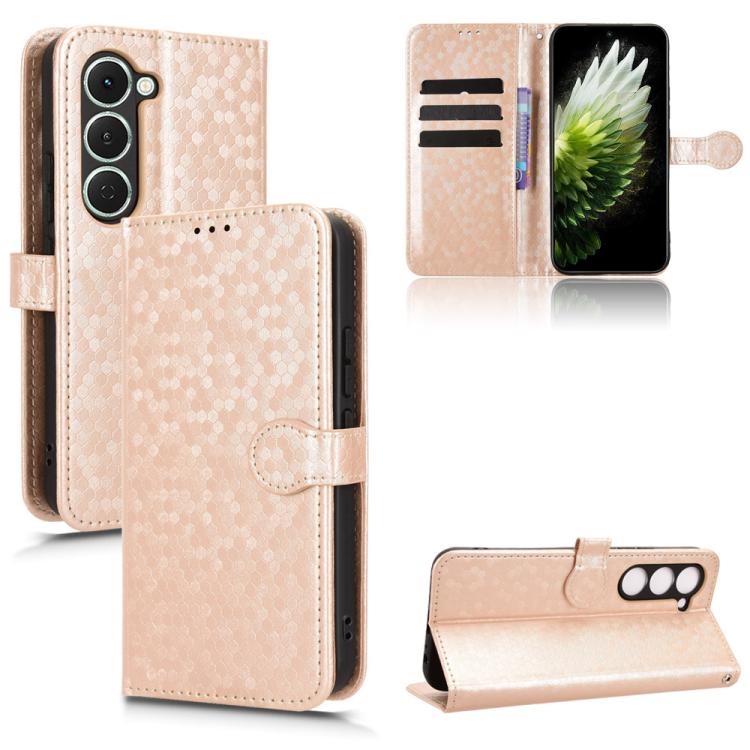 Honeycomb Dot Texture Leather Phone Case, For Tecno Pova 8 5G, For Tecno Spark 50 5G, For Tecno Pova Curve 2 5G, For Tecno Spark 50 4G, For Tecno Camon 50 Pro 4G, For Tecno Camon 50 4G, For Tenco Spark Go 3, For Tenco Spark Slim 4G / Pova Slim 5G      ...