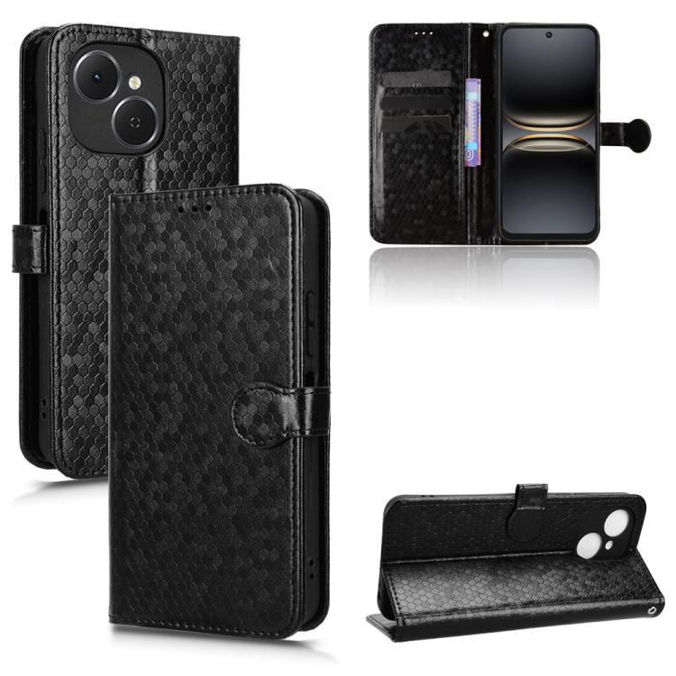 Honeycomb Dot Texture Leather Phone Case, For Tecno Pova 8 5G, For Tecno Spark 50 5G, For Tecno Pova Curve 2 5G, For Tecno Spark 50 4G, For Tecno Camon 50 Pro 4G, For Tecno Camon 50 4G, For Tenco Spark Go 3, For Tenco Spark Slim 4G / Pova Slim 5G      ...