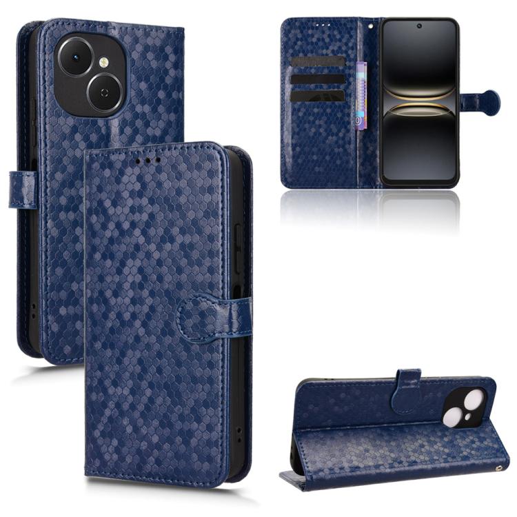 Honeycomb Dot Texture Leather Phone Case, For Tecno Pova 8 5G, For Tecno Spark 50 5G, For Tecno Pova Curve 2 5G, For Tecno Spark 50 4G, For Tecno Camon 50 Pro 4G, For Tecno Camon 50 4G, For Tenco Spark Go 3, For Tenco Spark Slim 4G / Pova Slim 5G      ...