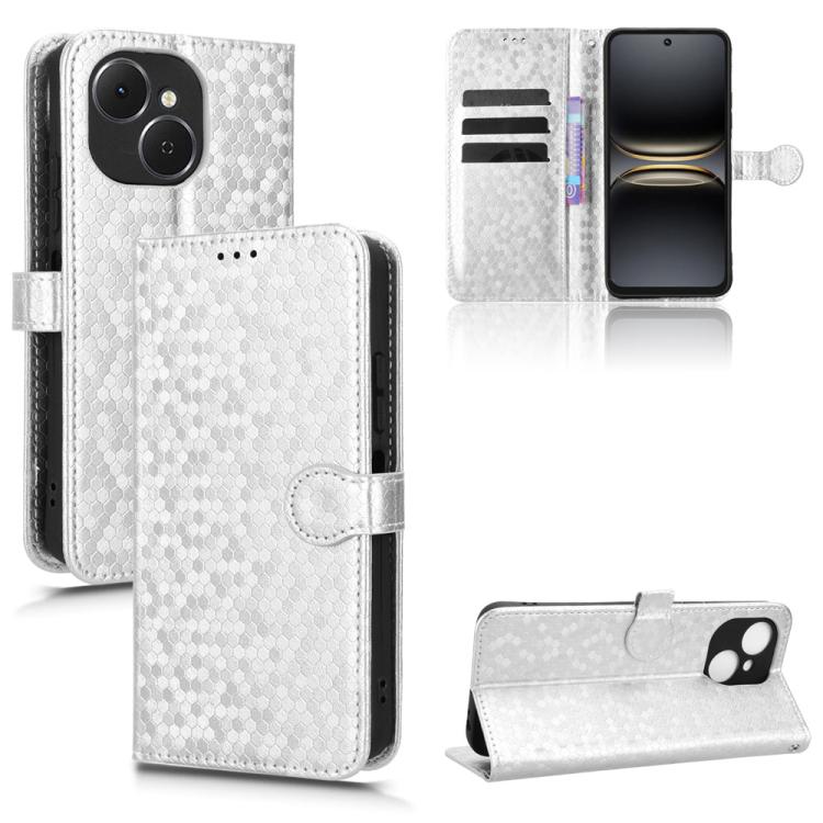 Honeycomb Dot Texture Leather Phone Case, For Tecno Pova 8 5G, For Tecno Spark 50 5G, For Tecno Pova Curve 2 5G, For Tecno Spark 50 4G, For Tecno Camon 50 Pro 4G, For Tecno Camon 50 4G, For Tenco Spark Go 3, For Tenco Spark Slim 4G / Pova Slim 5G      ...