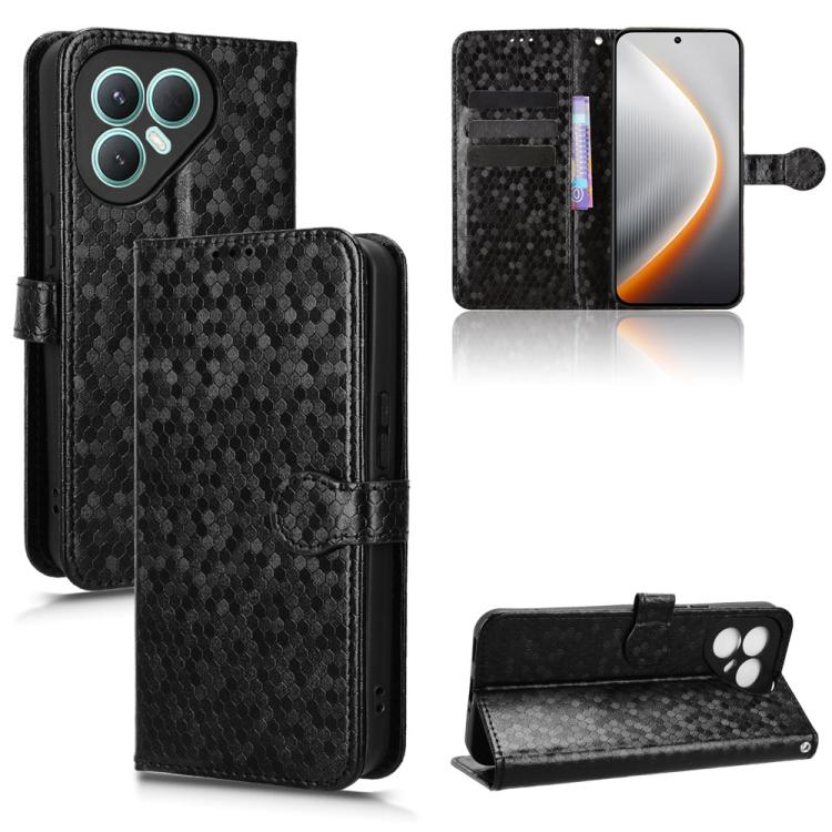 Honeycomb Dot Texture Leather Phone Case, For Tecno Pova 8 5G, For Tecno Spark 50 5G, For Tecno Pova Curve 2 5G, For Tecno Spark 50 4G, For Tecno Camon 50 Pro 4G, For Tecno Camon 50 4G, For Tenco Spark Go 3, For Tenco Spark Slim 4G / Pova Slim 5G      ...
