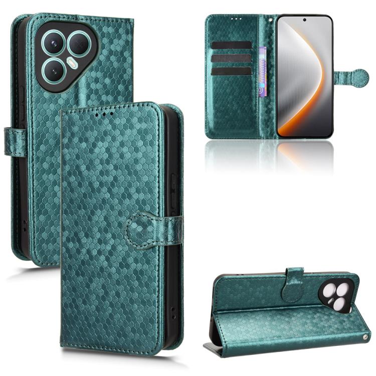 Honeycomb Dot Texture Leather Phone Case, For Tecno Pova 8 5G, For Tecno Spark 50 5G, For Tecno Pova Curve 2 5G, For Tecno Spark 50 4G, For Tecno Camon 50 Pro 4G, For Tecno Camon 50 4G, For Tenco Spark Go 3, For Tenco Spark Slim 4G / Pova Slim 5G      ...