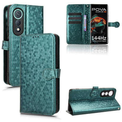 Honeycomb Dot Texture Leather Phone Case, For Tecno Pova 8 5G, For Tecno Spark 50 5G, For Tecno Pova Curve 2 5G, For Tecno Spark 50 4G, For Tecno Camon 50 Pro 4G, For Tecno Camon 50 4G, For Tenco Spark Go 3, For Tenco Spark Slim 4G / Pova Slim 5G      ...