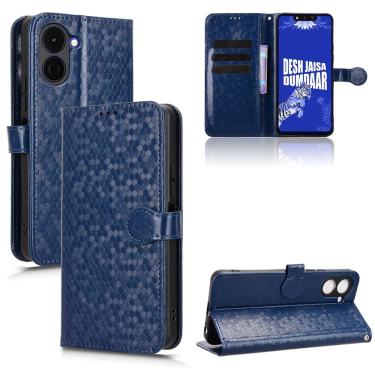 Honeycomb Dot Texture Leather Phone Case, For Tecno Pova 8 5G, For Tecno Spark 50 5G, For Tecno Pova Curve 2 5G, For Tecno Spark 50 4G, For Tecno Camon 50 Pro 4G, For Tecno Camon 50 4G, For Tenco Spark Go 3, For Tenco Spark Slim 4G / Pova Slim 5G      ...