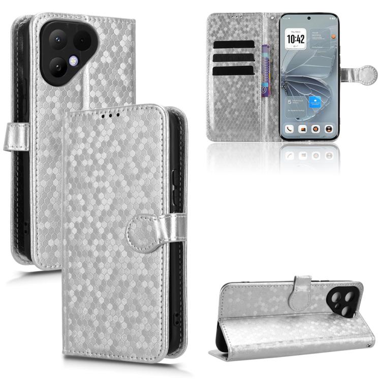 Honeycomb Dot Texture Leather Phone Case, For Tecno Pova 8 5G, For Tecno Spark 50 5G, For Tecno Pova Curve 2 5G, For Tecno Spark 50 4G, For Tecno Camon 50 Pro 4G, For Tecno Camon 50 4G, For Tenco Spark Go 3, For Tenco Spark Slim 4G / Pova Slim 5G      ...