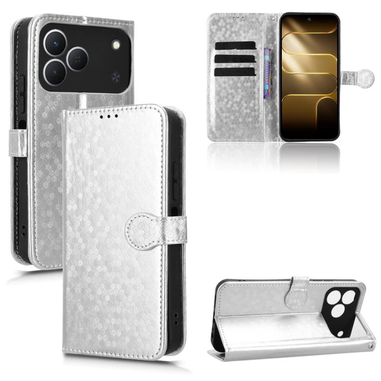 Honeycomb Dot Texture Leather Phone Case, For Tecno Pova 8 5G, For Tecno Spark 50 5G, For Tecno Pova Curve 2 5G, For Tecno Spark 50 4G, For Tecno Camon 50 Pro 4G, For Tecno Camon 50 4G, For Tenco Spark Go 3, For Tenco Spark Slim 4G / Pova Slim 5G      ...