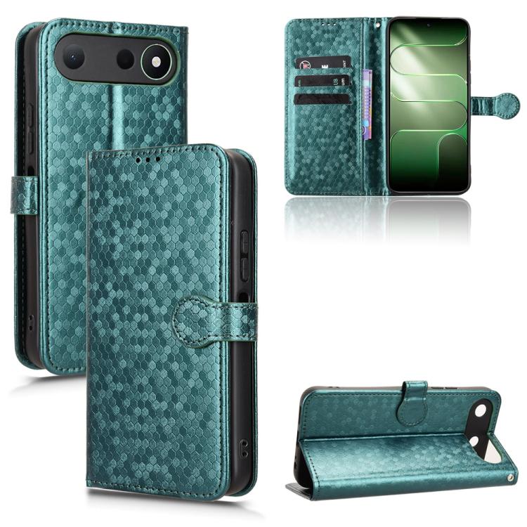 Honeycomb Dot Texture Leather Phone Case, For Tecno Pova 8 5G, For Tecno Spark 50 5G, For Tecno Pova Curve 2 5G, For Tecno Spark 50 4G, For Tecno Camon 50 Pro 4G, For Tecno Camon 50 4G, For Tenco Spark Go 3, For Tenco Spark Slim 4G / Pova Slim 5G      ...