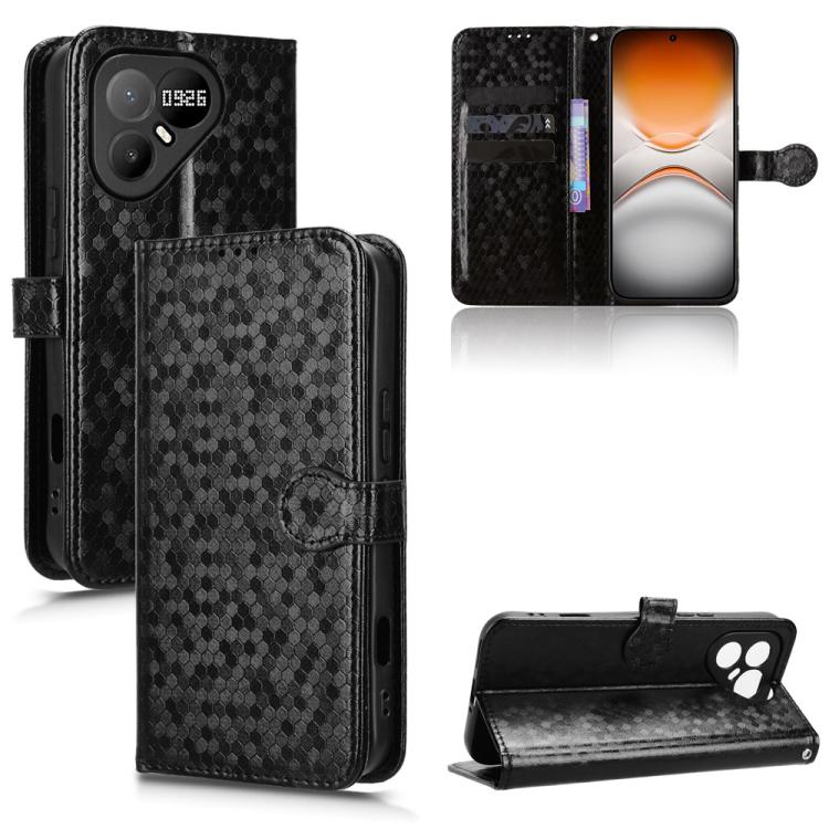 Honeycomb Dot Texture Leather Phone Case, For Tecno Pova 8 Pro 5G, For Tecno Pova 8 5G, For Tecno Spark 50 5G, For Tecno Pova Curve 2 5G, For Tecno Spark 50 4G, For Tecno Camon 50 Pro 4G, For Tecno Camon 50 4G, For Tenco Spark Go 3                     ...