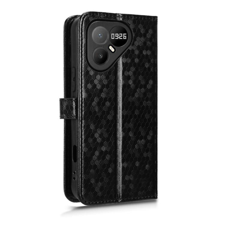 Honeycomb Dot Texture Leather Phone Case, For Tecno Pova 8 Pro 5G, For Tecno Pova 8 5G, For Tecno Spark 50 5G, For Tecno Pova Curve 2 5G, For Tecno Spark 50 4G, For Tecno Camon 50 Pro 4G, For Tecno Camon 50 4G, For Tenco Spark Go 3                     ...