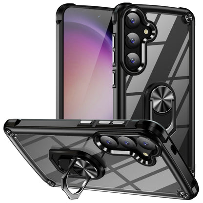 TPU + PC Lens Protection Phone Case with Ring Holder, For Samsung Galaxy A15, For Samsung Galaxy A55 5G, For Samsung Galaxy A35 5G, For Samsung Galaxy S24 Ultra 5G, For Samsung Galaxy S24+ 5G, For Samsung Galaxy S24 5G, For Samsung Galaxy A24 4G / A25 ...