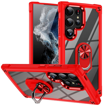 TPU + PC Lens Protection Phone Case with Ring Holder, For Samsung Galaxy A15, For Samsung Galaxy A55 5G, For Samsung Galaxy A35 5G, For Samsung Galaxy S24 Ultra 5G, For Samsung Galaxy S24+ 5G, For Samsung Galaxy S24 5G, For Samsung Galaxy A24 4G / A25 ...