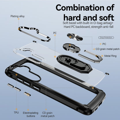 TPU + PC Lens Protection Phone Case with Ring Holder, For Samsung Galaxy A15, For Samsung Galaxy A55 5G, For Samsung Galaxy A35 5G, For Samsung Galaxy S24 Ultra 5G, For Samsung Galaxy S24+ 5G, For Samsung Galaxy S24 5G, For Samsung Galaxy A24 4G / A25 ...