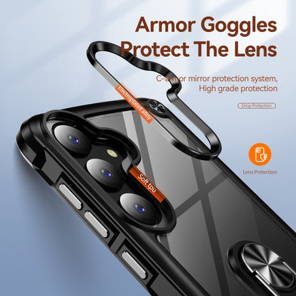 TPU + PC Lens Protection Phone Case with Ring Holder, For Samsung Galaxy A15, For Samsung Galaxy A55 5G, For Samsung Galaxy A35 5G, For Samsung Galaxy S24 Ultra 5G, For Samsung Galaxy S24+ 5G, For Samsung Galaxy S24 5G, For Samsung Galaxy A24 4G / A25 ...