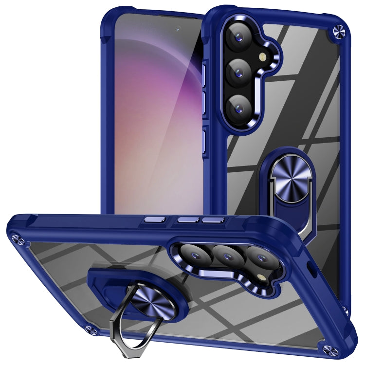 TPU + PC Lens Protection Phone Case with Ring Holder, For Samsung Galaxy A15, For Samsung Galaxy A55 5G, For Samsung Galaxy A35 5G, For Samsung Galaxy S24 Ultra 5G, For Samsung Galaxy S24+ 5G, For Samsung Galaxy S24 5G, For Samsung Galaxy A24 4G / A25 ...