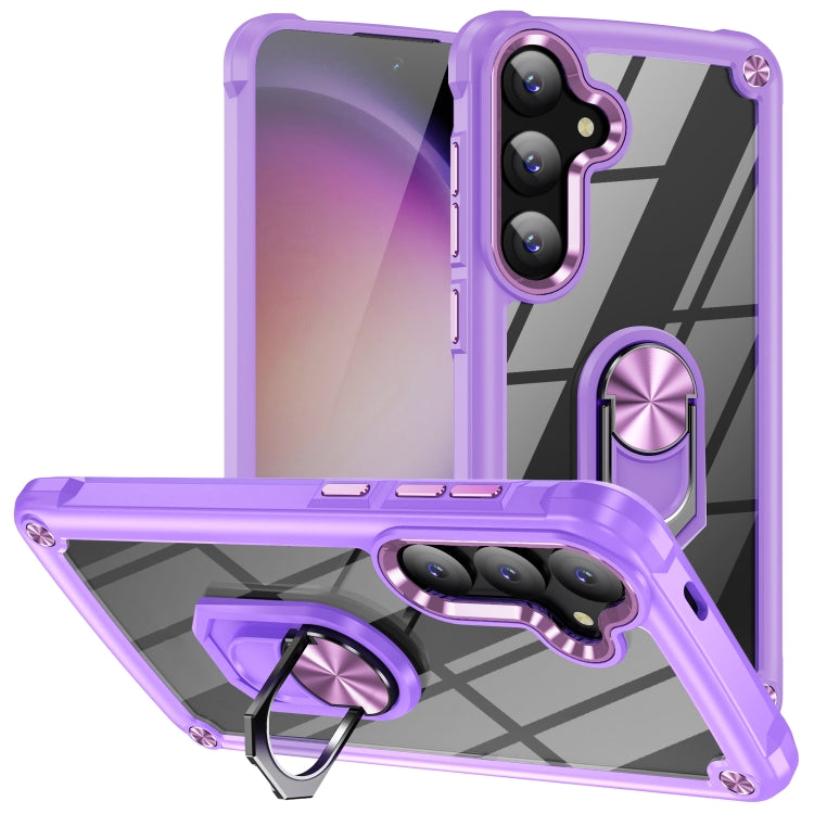 TPU + PC Lens Protection Phone Case with Ring Holder, For Samsung Galaxy A15, For Samsung Galaxy A55 5G, For Samsung Galaxy A35 5G, For Samsung Galaxy S24 Ultra 5G, For Samsung Galaxy S24+ 5G, For Samsung Galaxy S24 5G, For Samsung Galaxy A24 4G / A25 ...