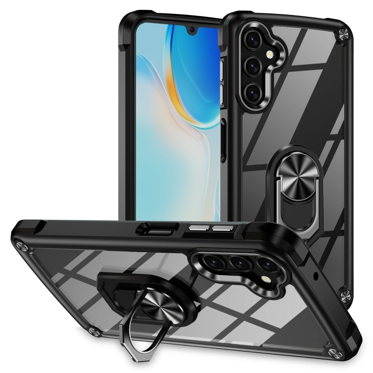 TPU + PC Lens Protection Phone Case with Ring Holder, For Samsung Galaxy A15, For Samsung Galaxy A55 5G, For Samsung Galaxy A35 5G, For Samsung Galaxy S24 Ultra 5G, For Samsung Galaxy S24+ 5G, For Samsung Galaxy S24 5G, For Samsung Galaxy A24 4G / A25 ...