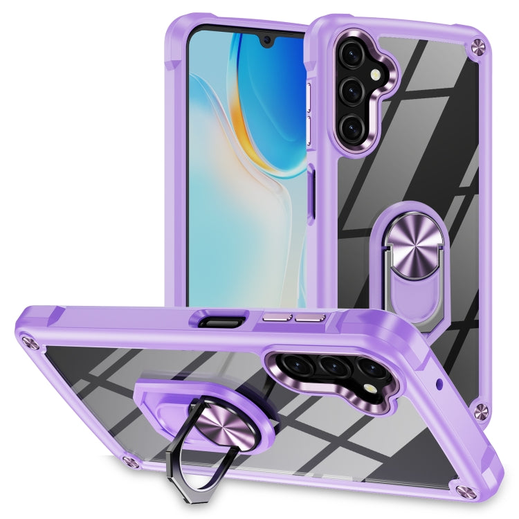 TPU + PC Lens Protection Phone Case with Ring Holder, For Samsung Galaxy A15, For Samsung Galaxy A55 5G, For Samsung Galaxy A35 5G, For Samsung Galaxy S24 Ultra 5G, For Samsung Galaxy S24+ 5G, For Samsung Galaxy S24 5G, For Samsung Galaxy A24 4G / A25 ...