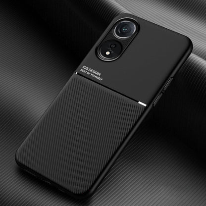 Classic Tilt Strip Grain Magnetic PC Hybrid TPU Phone Case